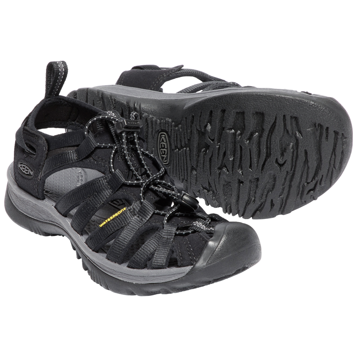 KEEN W Whisper Trekkingsandalen in SCHWARZ