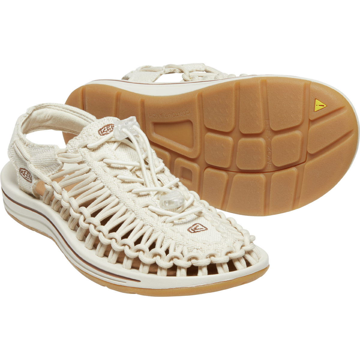 KEEN W Uneek Canvas Freizeitsandalen in BEIGE