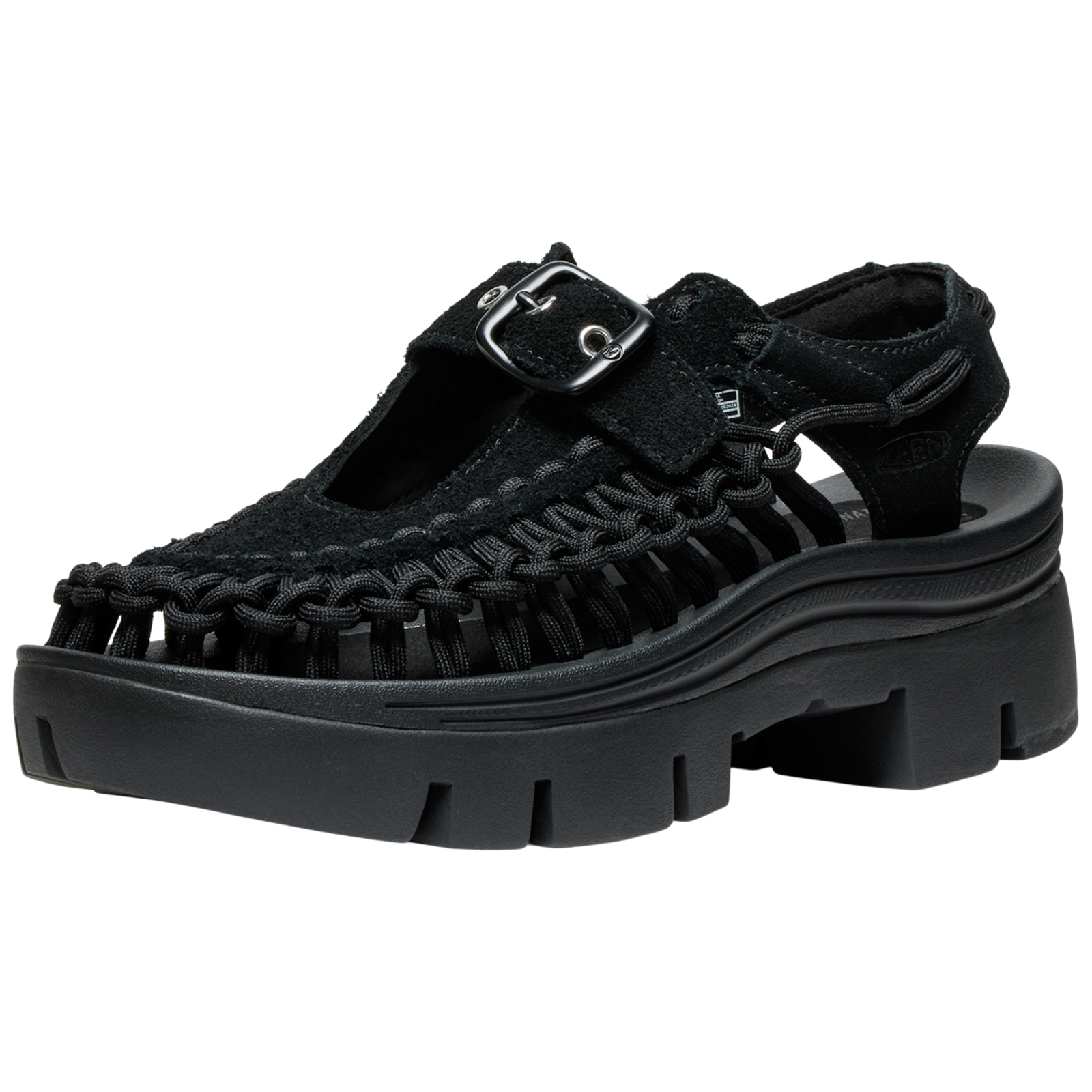 KEEN A Uneek PLT Mary Jane Freizeitsandalen in SCHWARZ