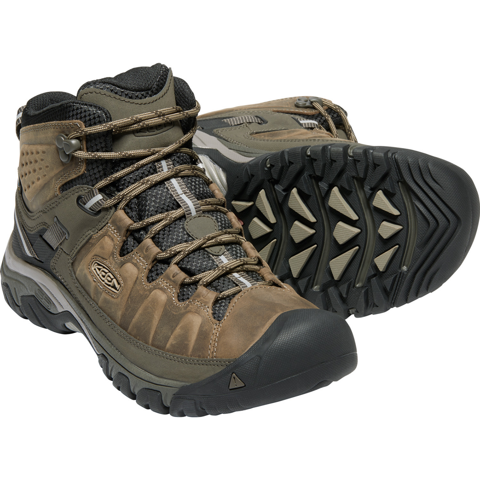 KEEN M Targhee III Mid WP Wander-/Trekkingschuhe halbhoch in BRAUN