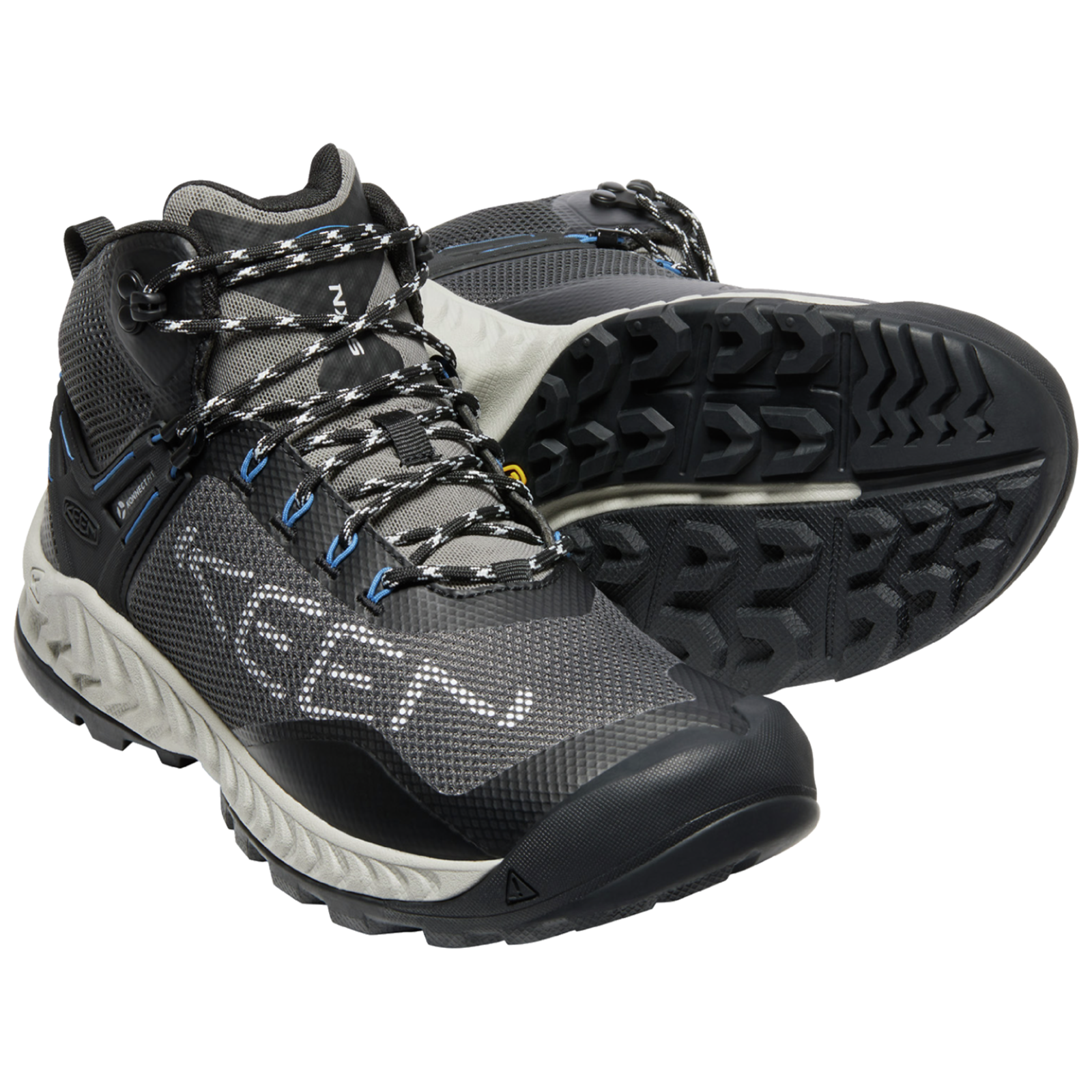 KEEN M Nxis Evo Mid WP Wander-/Trekkingschuhe halbhoch in GRAU