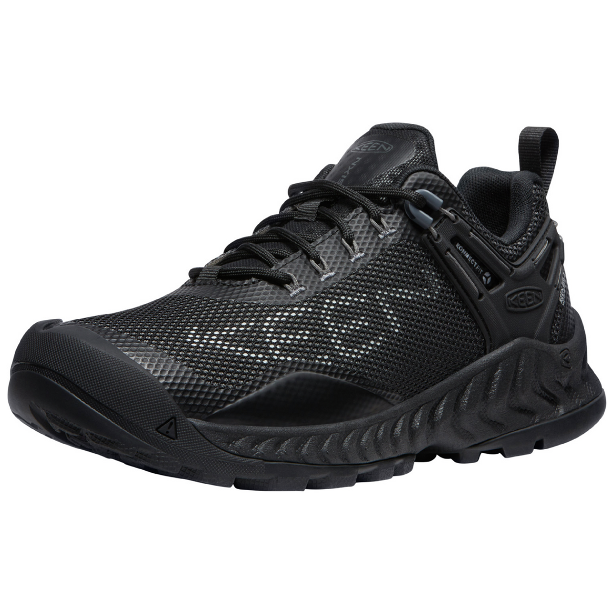 KEEN W Nxis Evo WP Wander-/Trekkingschuhe tief in SCHWARZ