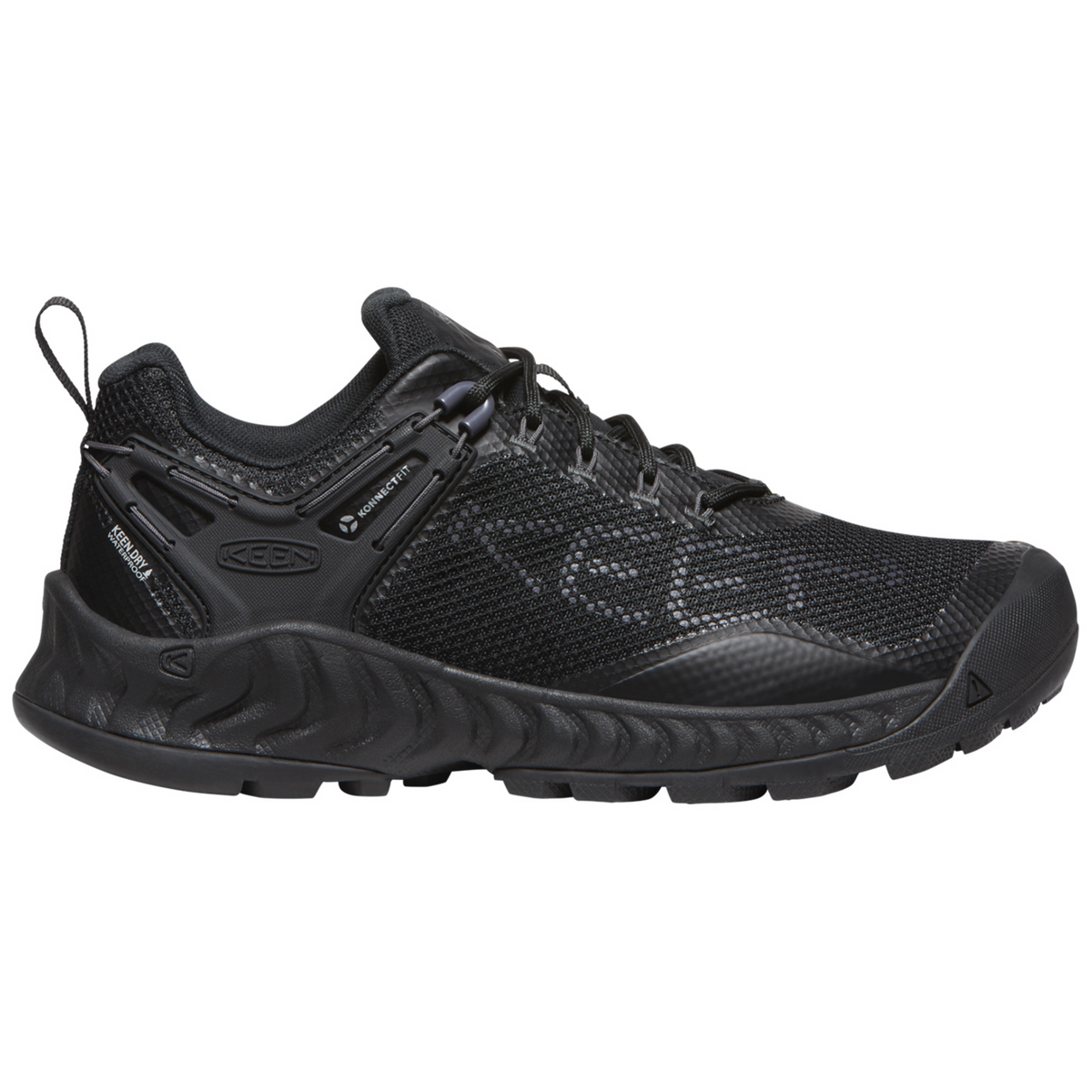 KEEN W Nxis Evo WP Wander-/Trekkingschuhe tief in SCHWARZ
