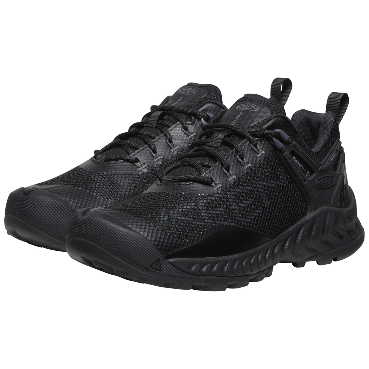 KEEN W Nxis Evo WP Wander-/Trekkingschuhe tief in SCHWARZ