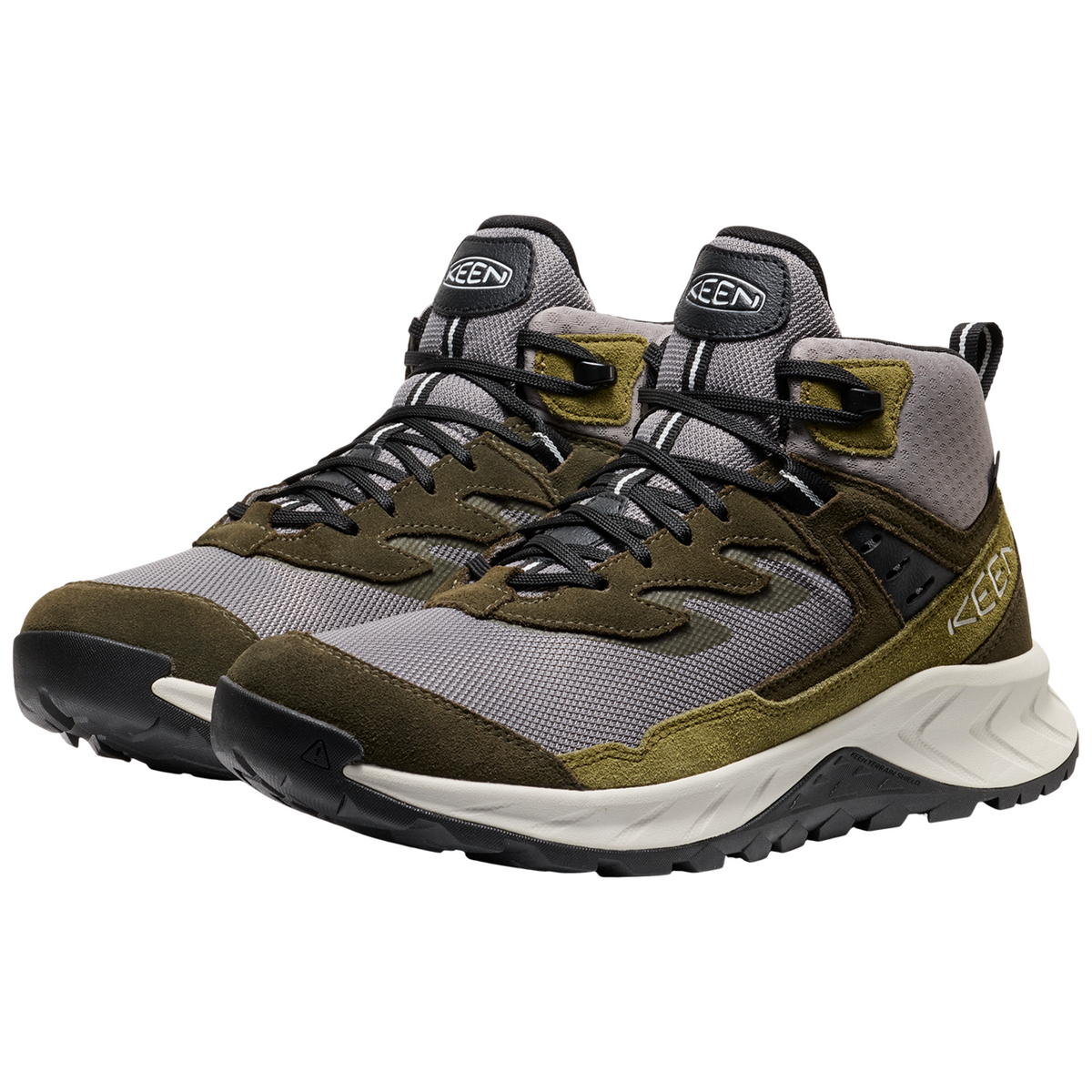 KEEN M Hightrail Mid WP Wander-/Trekkingschuhe halbhoch in GRAU