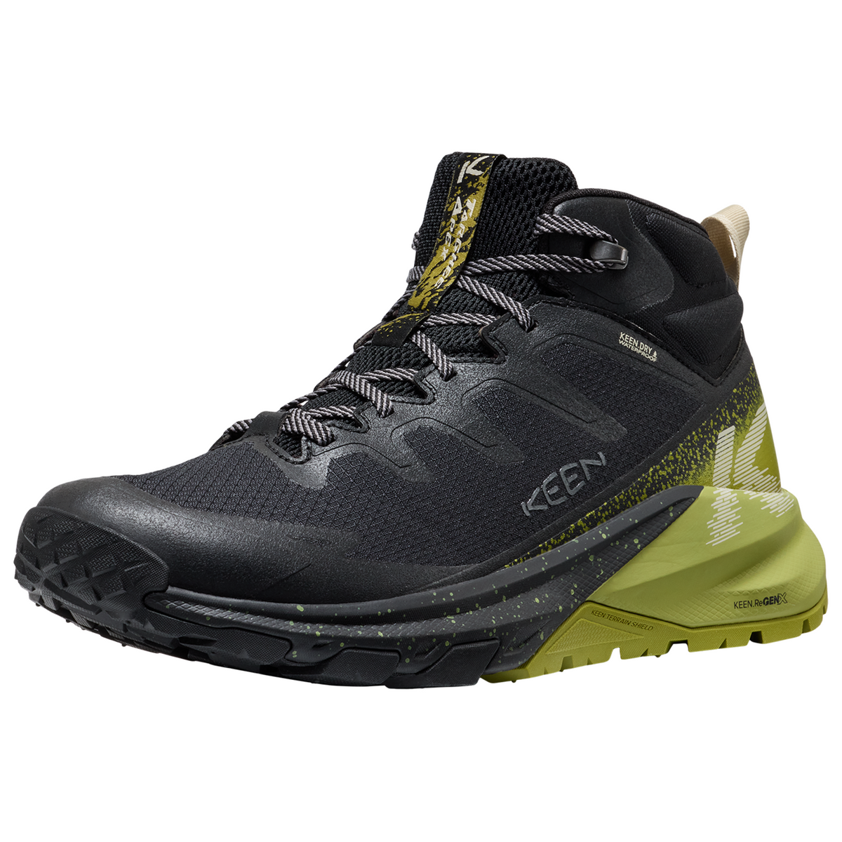 KEEN M Targhee Apex Mid WP Wander-/Trekkingschuhe halbhoch in SCHWARZ