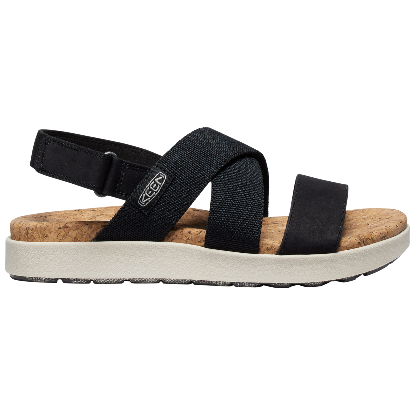 KEEN W Elle Criss Cross Freizeitsandalen in SCHWARZ