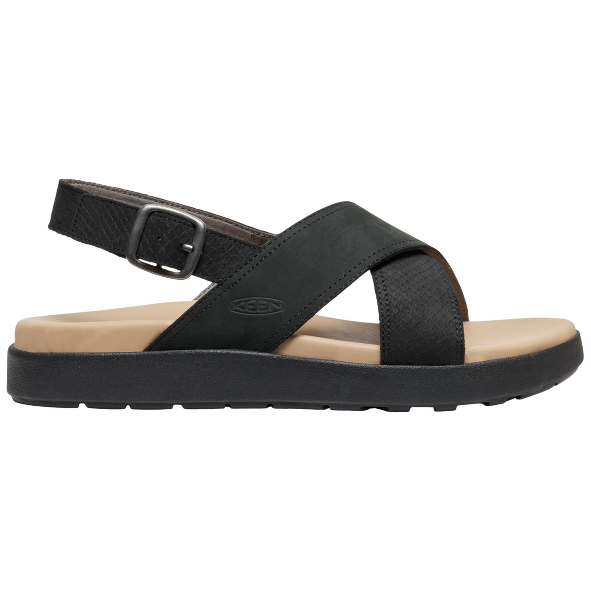 KEEN W Elle Luxe Cross Strap Freizeitsandalen in SCHWARZ