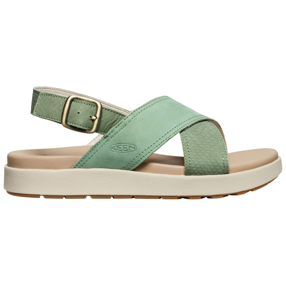 KEEN W Elle Luxe Cross Strap Freizeitsandalen in GRÜN