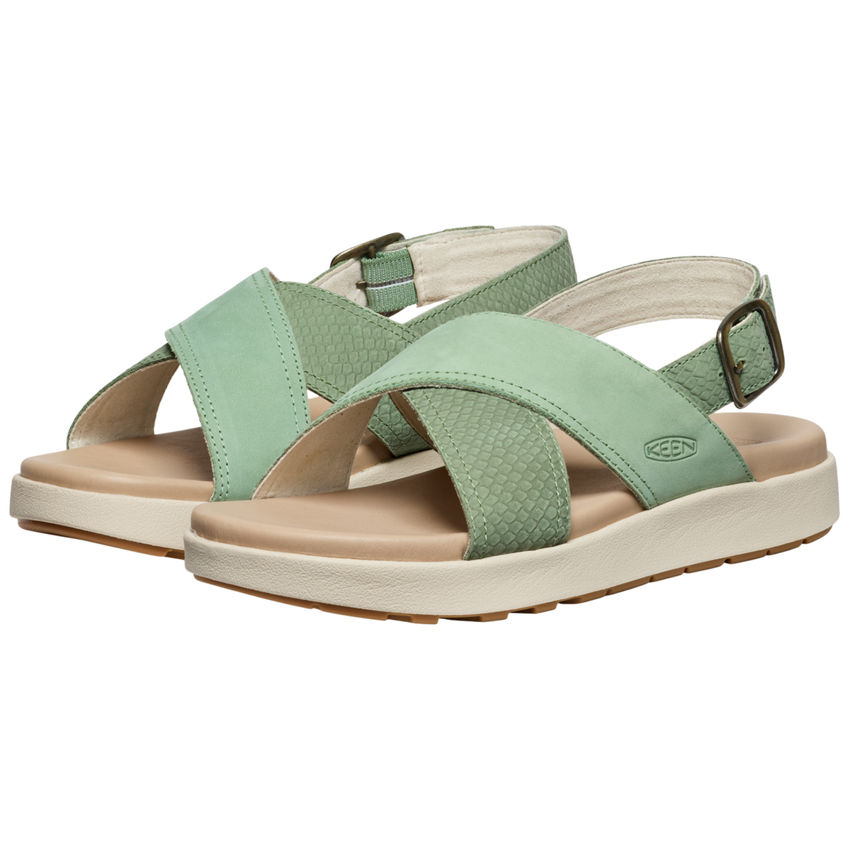 KEEN W Elle Luxe Cross Strap Freizeitsandalen in GRÜN