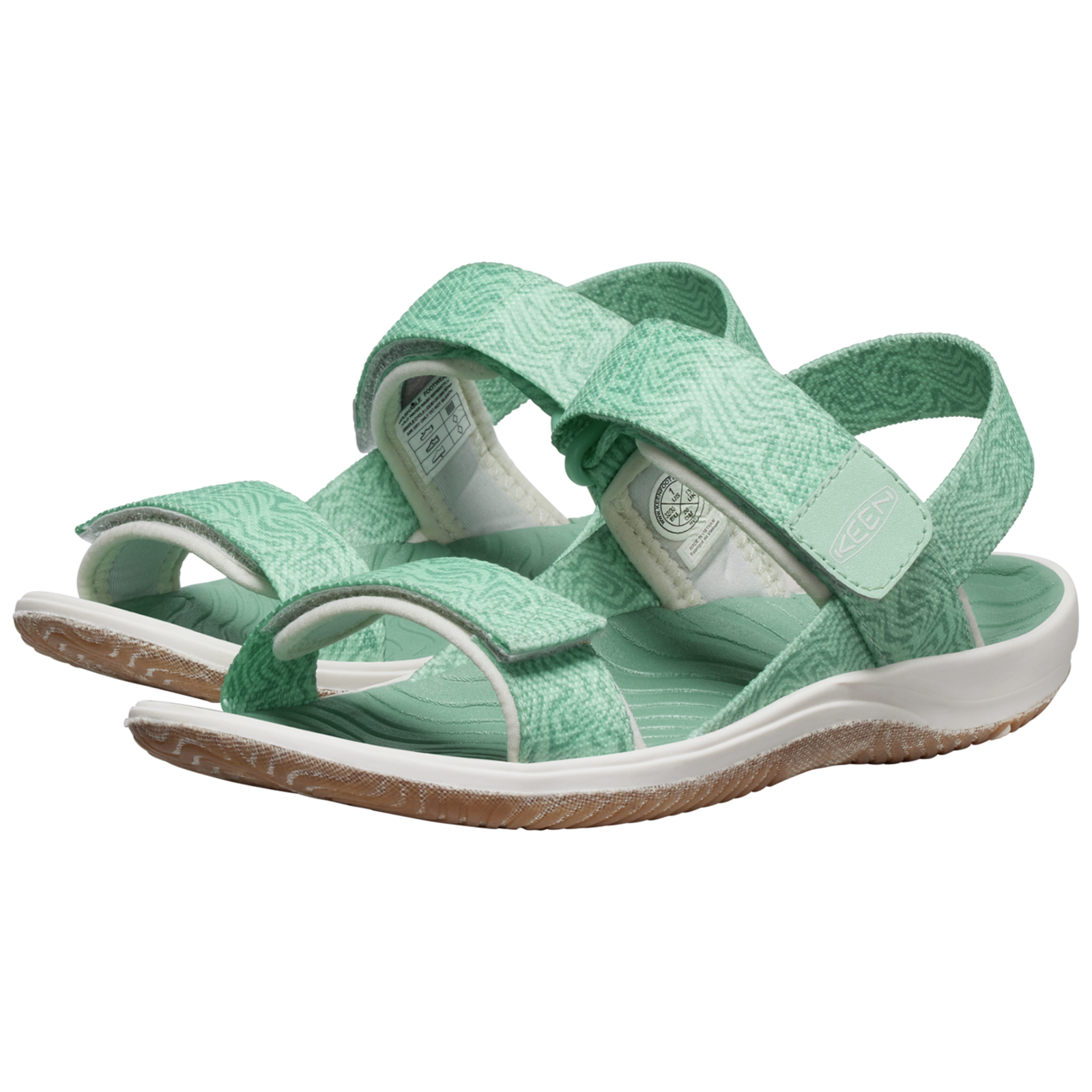 KEEN Y Elle Backstrap Freizeitsandalen in GRÜN