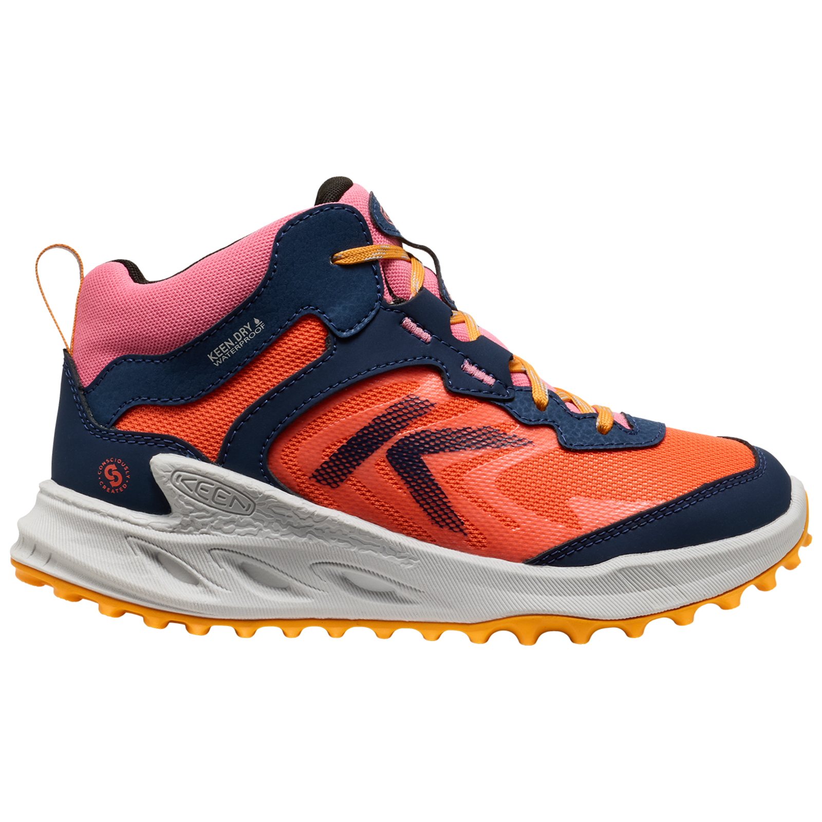 KEEN Y Zionic Mid WP Wander-/Trekkingschuhe halbhoch in ORANGE