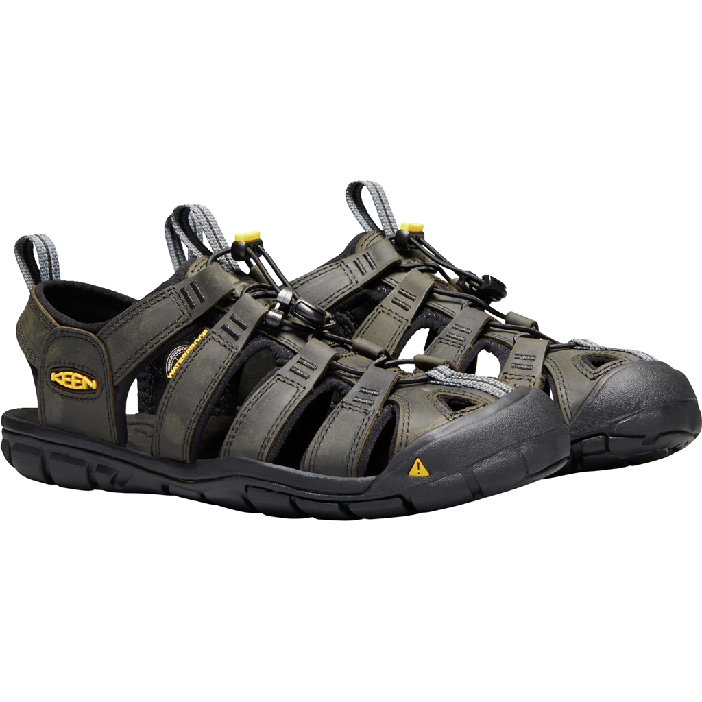 KEEN M Clearwater CNX Leather Trekkingsandalen in SCHWARZ