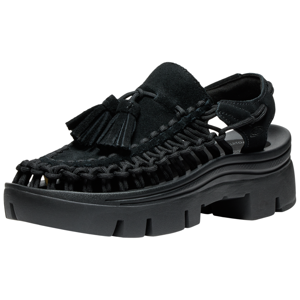KEEN A Uneek PLT Tassell Freizeitsandalen in SCHWARZ