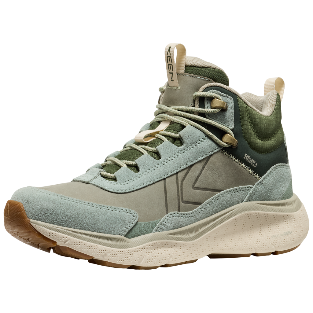 KEEN W Leiki Leather Mid WP Wander-/Trekkingschuhe halbhoch in GRÜN