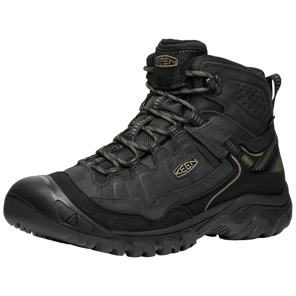 KEEN M Targhee IV Mid WP Wander-/Trekkingschuhe halbhoch in SCHWARZ