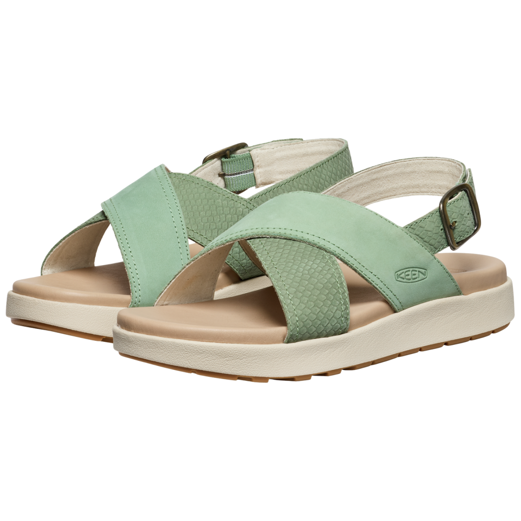 KEEN W Elle Luxe Cross Strap Freizeitsandalen in GRÜN
