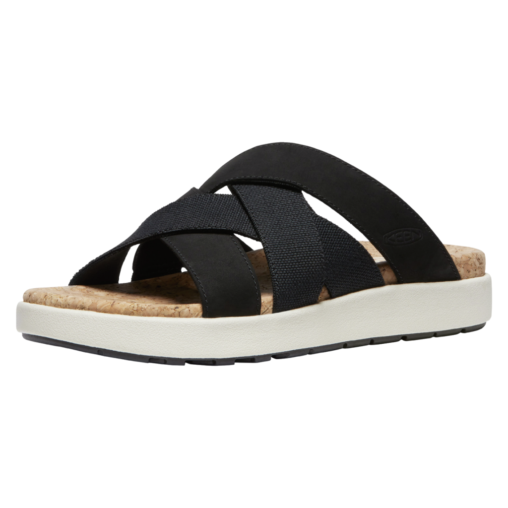KEEN W Elle Mixed Slide Freizeitsandalen in SCHWARZ