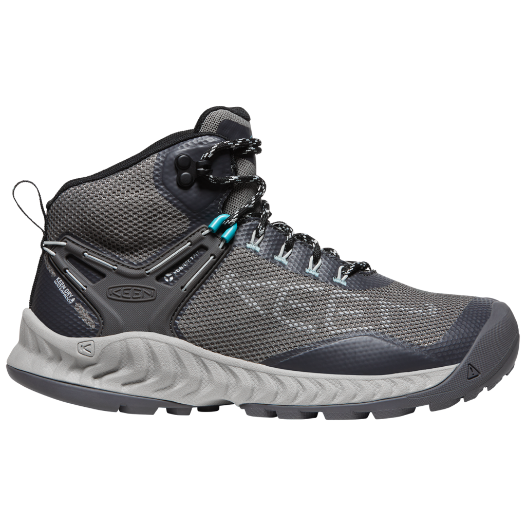 KEEN W Nxis Evo Mid WP Wander-/Trekkingschuhe halbhoch in GRAU