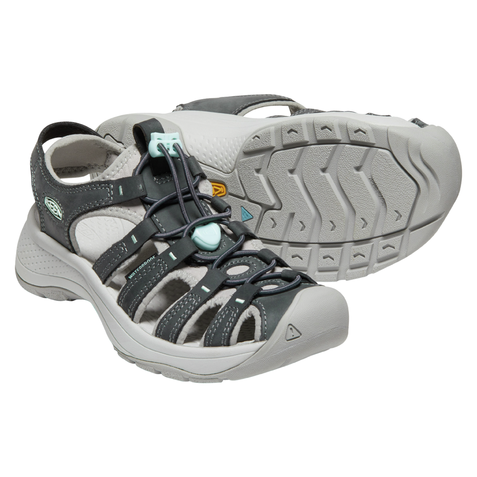 KEEN W Astoria West Leather Trekkingsandalen in GRAU