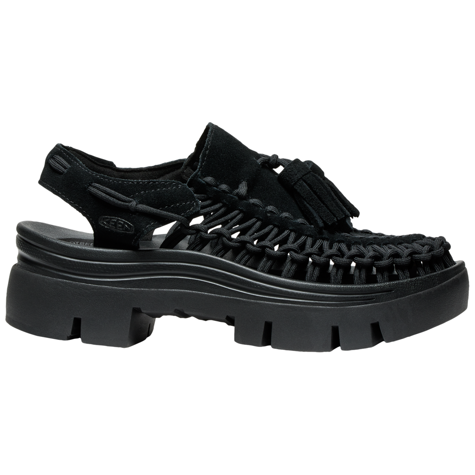 KEEN A Uneek PLT Tassell Freizeitsandalen in SCHWARZ