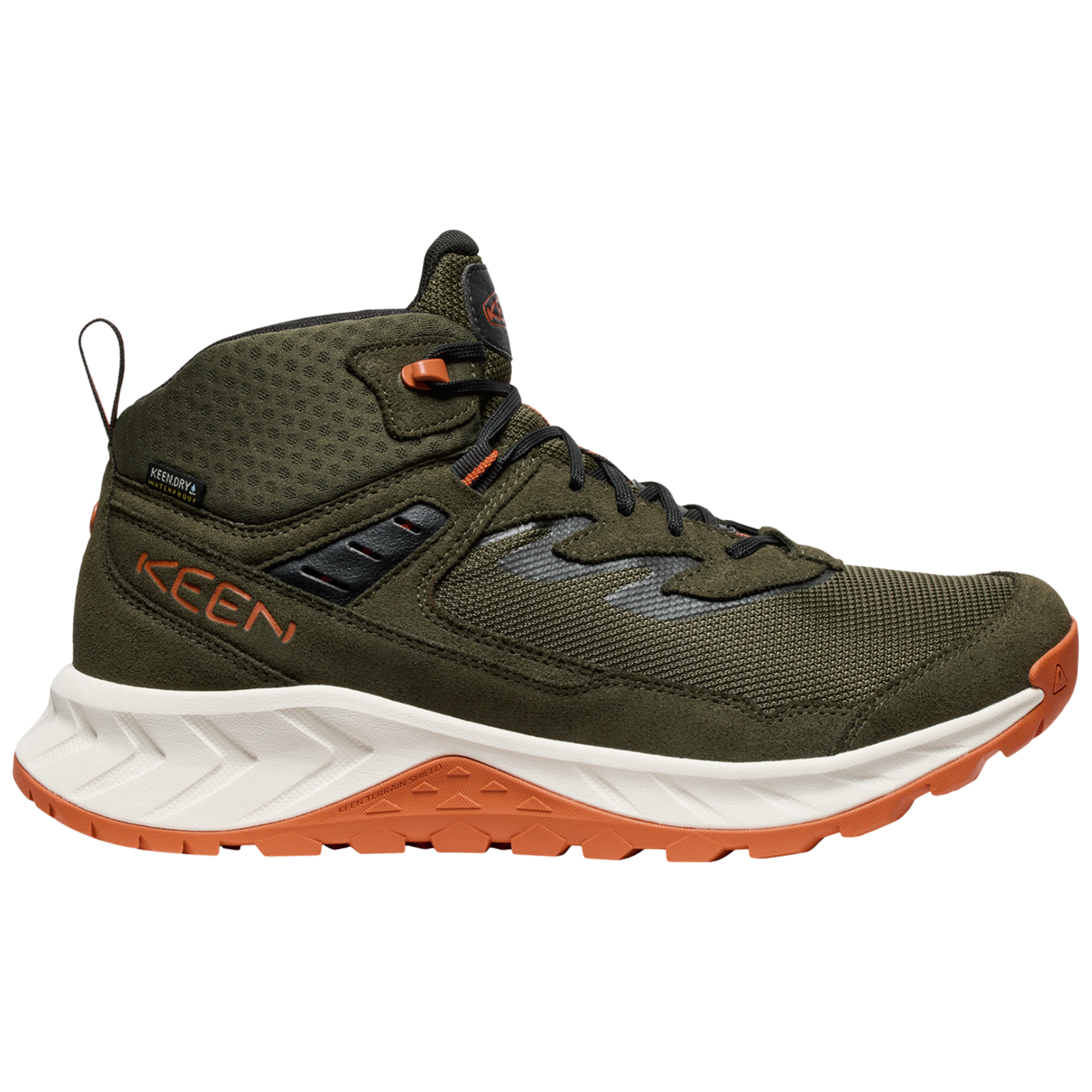 KEEN M Hightrail Mid WP Wander-/Trekkingschuhe halbhoch in GRÜN