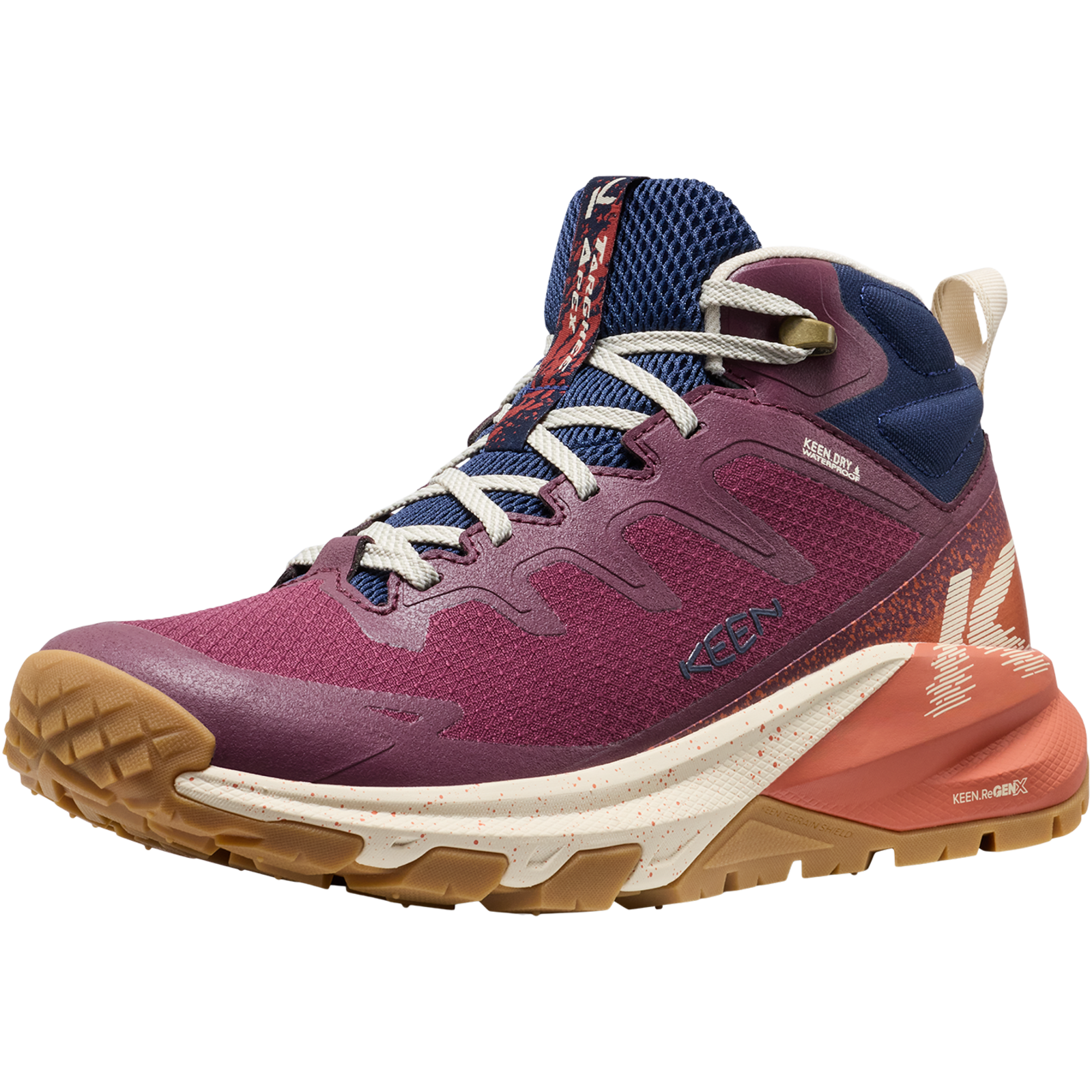 KEEN W Targhee Apex Mid WP Wander-/Trekkingschuhe halbhoch in ROT